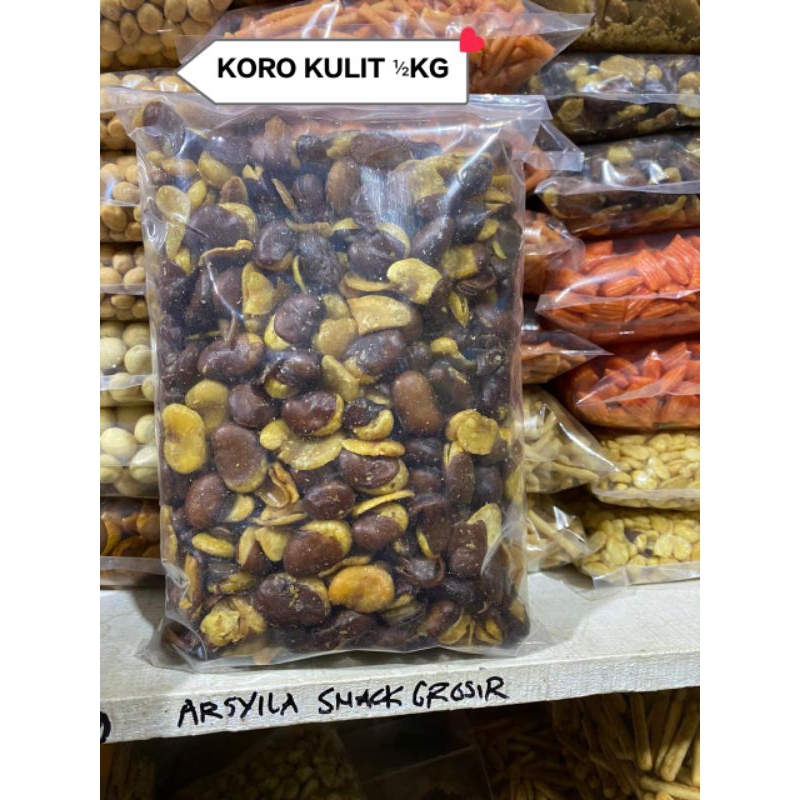 

Snack Kiloan Kacang Koro Kulit Jaipong Kemsan 500gr
