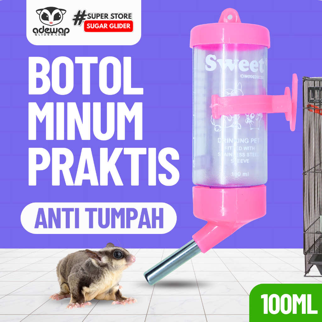 ADEWAP GLIDER Botol Minum Sugar Glider 100ML