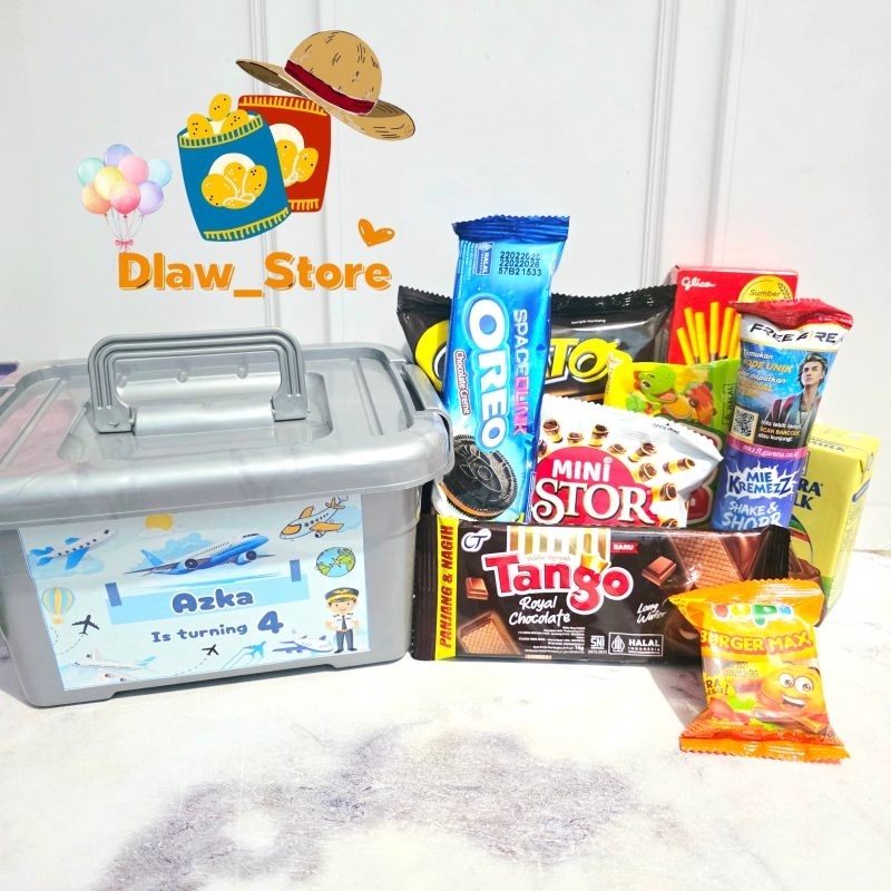 

Snack Ulang Tahun Anak Bingkisan Hampers Box Costum