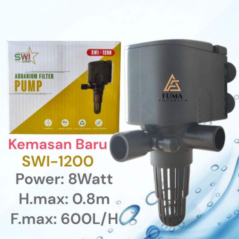 Glaciaamart Aquarium Power Head Ph Swi Star 1200 Ph - 1200 Mesin Pompa Akuarium Filter Aquarium