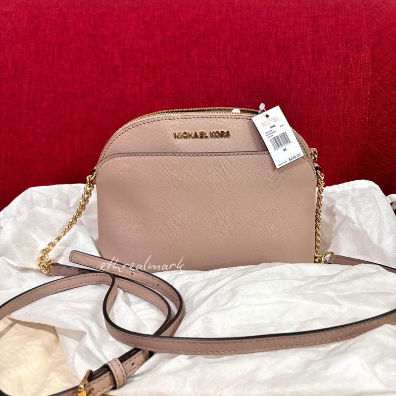 preloved like new tas michael kors MK emmy soft pastel pink authentic | BACA DESKRIPSI