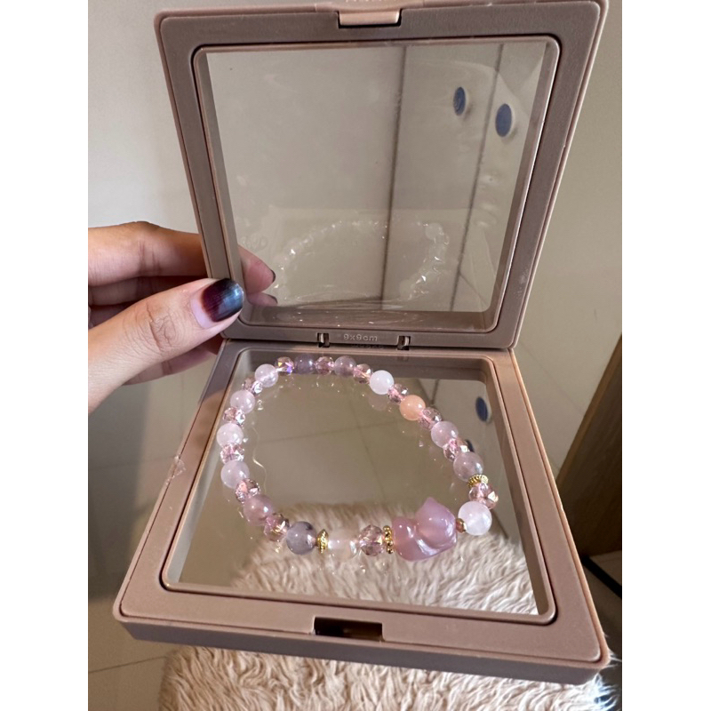 gelang batu giok setbox