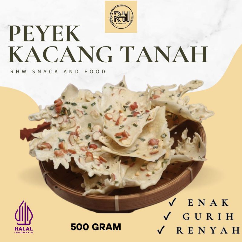 

PEYEK GORENGAN KACANG TANAH 500gr