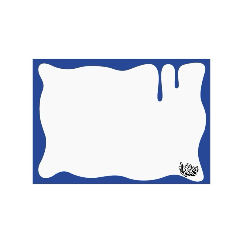 

Blank sticker splash