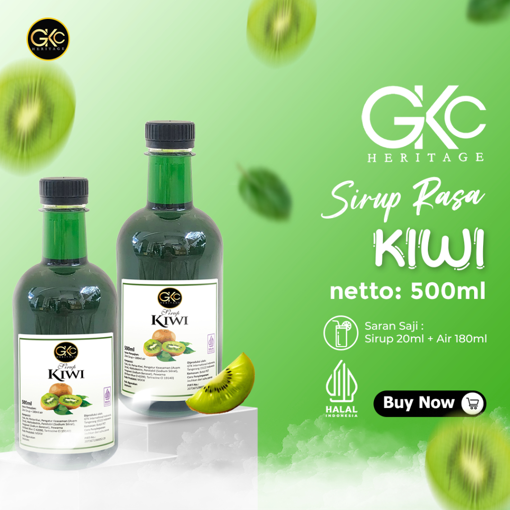 

GKC Heritage Sirup Rasa Kiwi 500ml