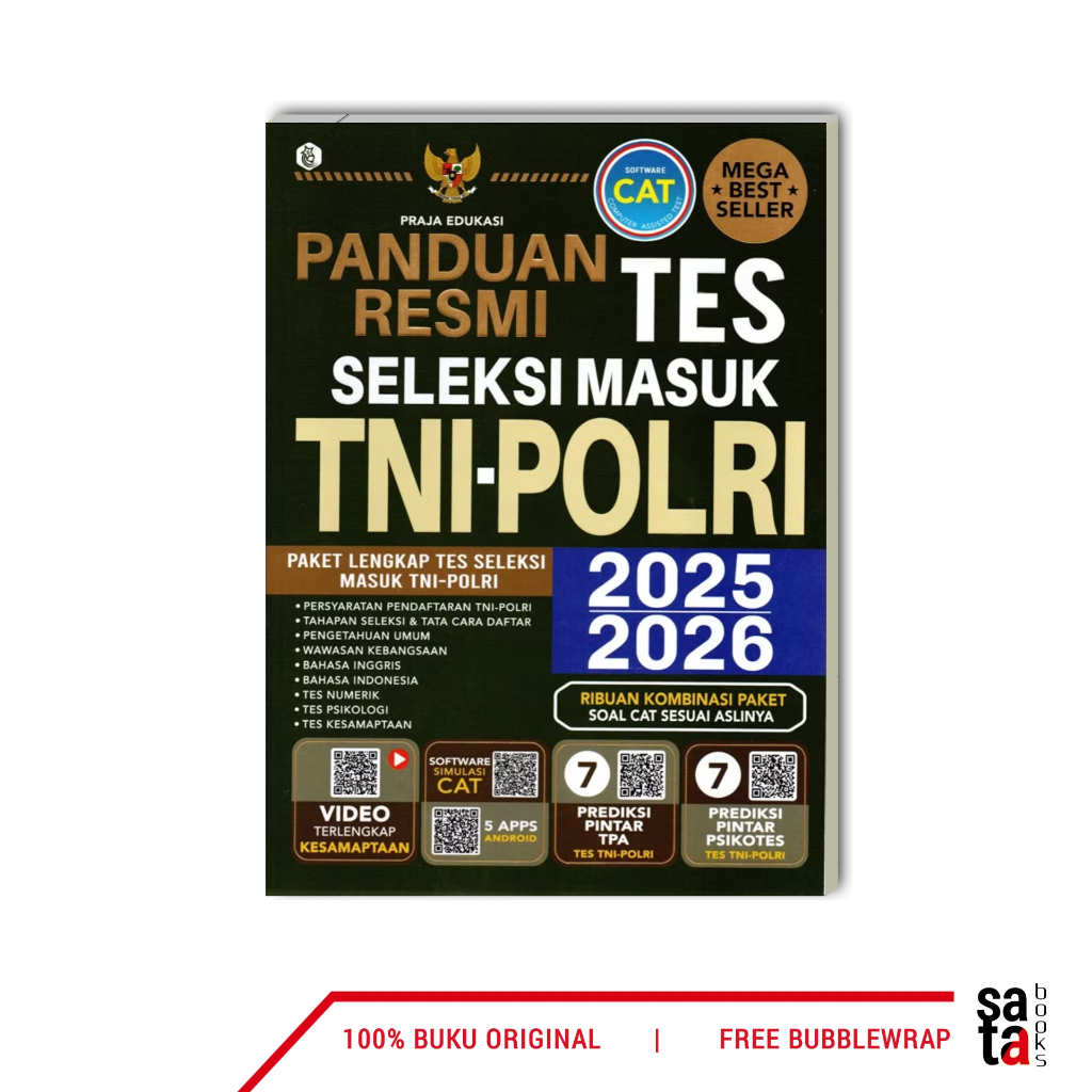 

Satabooks - Panduan Resmi Tes Seleksi Masuk TNI POLRI 2025/2026