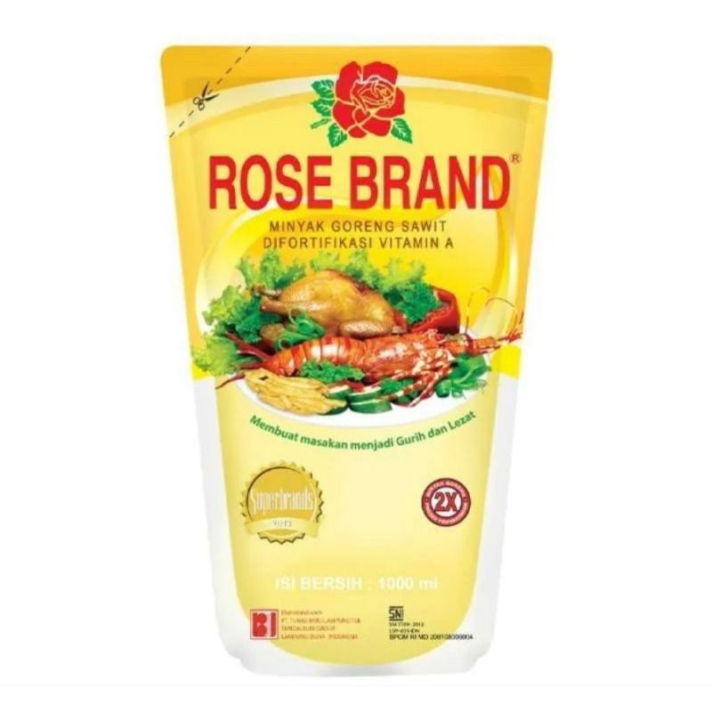 

Rosebrand Minyak goreng kemasan Pouch 1 liter