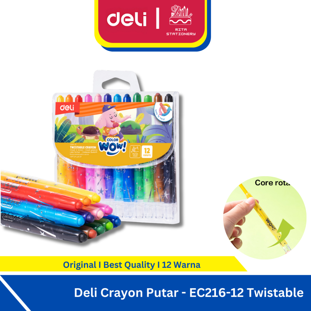 

Deli Twistable Crayon / Krayon Putar 12 EC 216-12