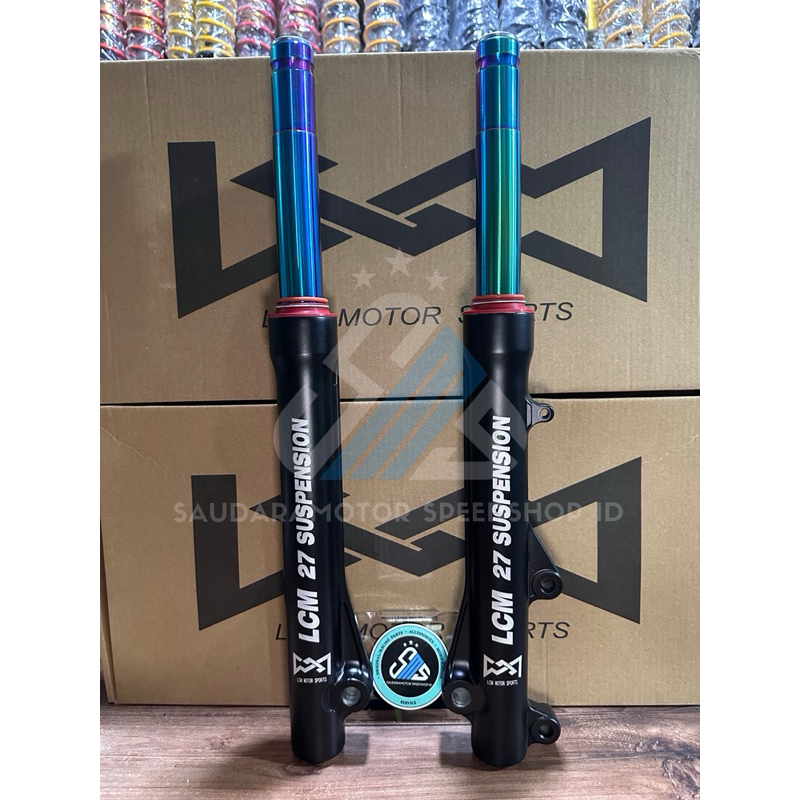 [LCM 27 VIETNAM] BOTTOM SHOCK DEPAN ASSY UPSIDE DOWN/FRONT SHOCK SET LCM 27 SUSPENSION ORIGINAL VIET