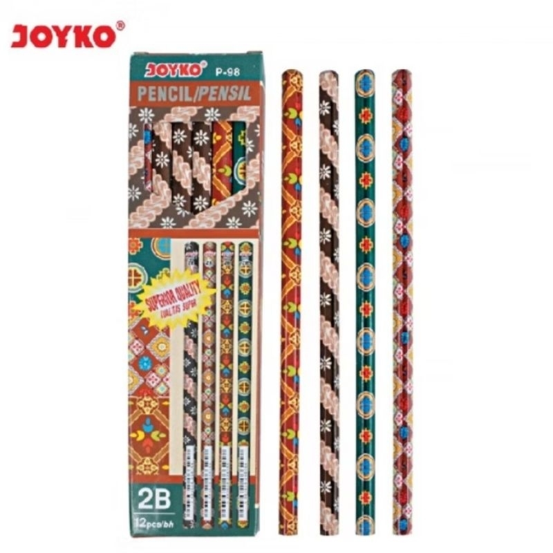 

1 pcs Pensil 2B P-98 Batik Joyko