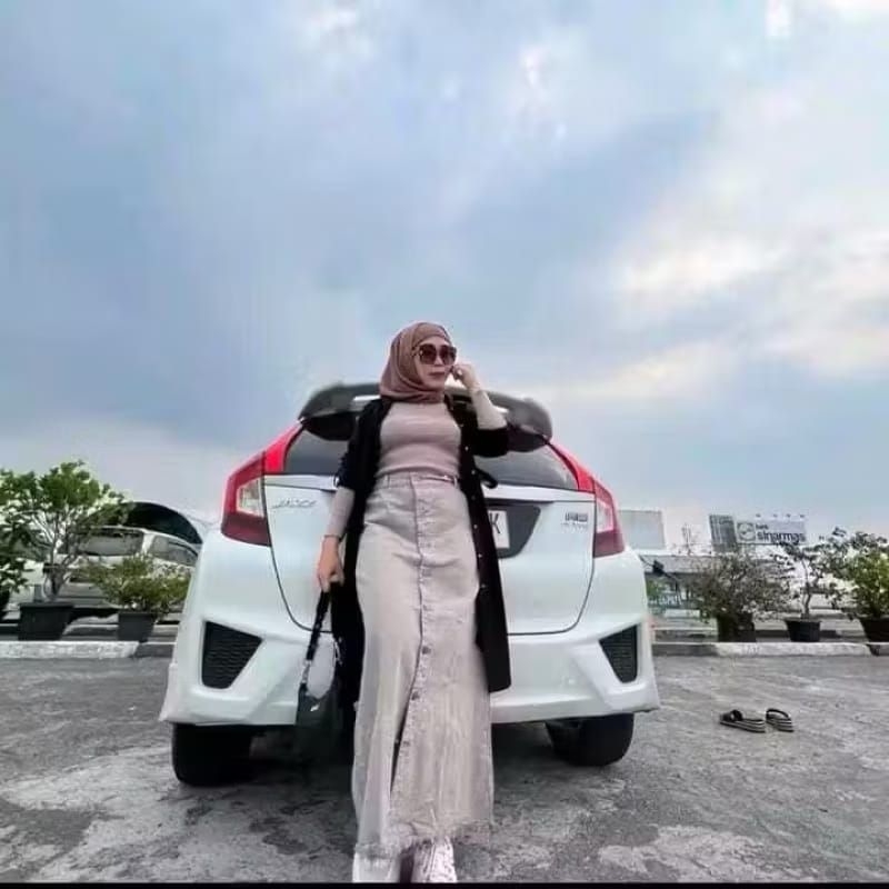 Rok jeans rawis rok panjang jeans rok jeans wash