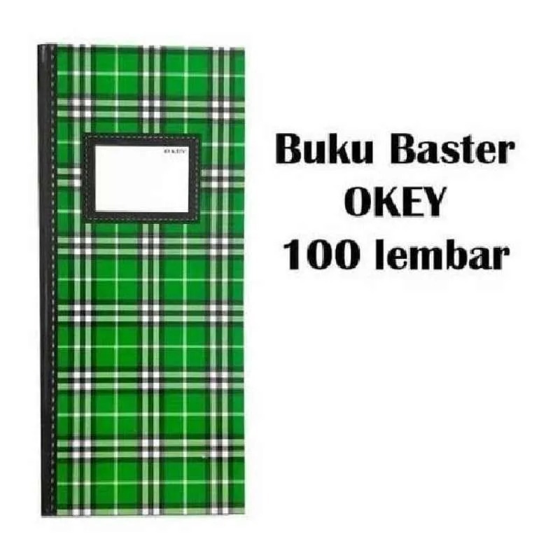 

Buku Baster OKEY 100 Lembar Uk. 14 x 31,5 cm