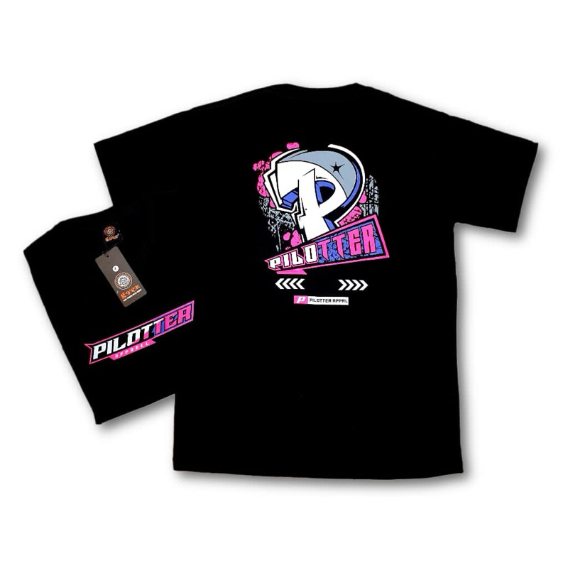 KAOS DISTRO MOTIF PILOTER BUKAN OUTFIT BIASA WARNA HITAM