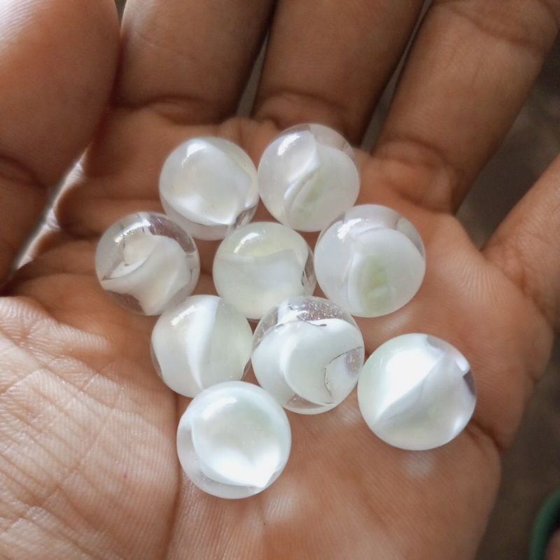 Kelereng Putih Tulang Super Belimbingan 4