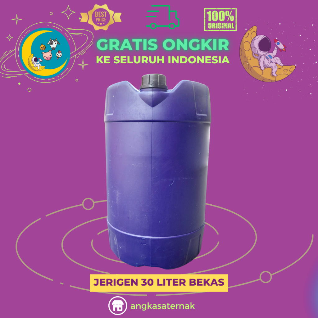 JERIGEN 30 LITER BEKAS - Bahan Plastik