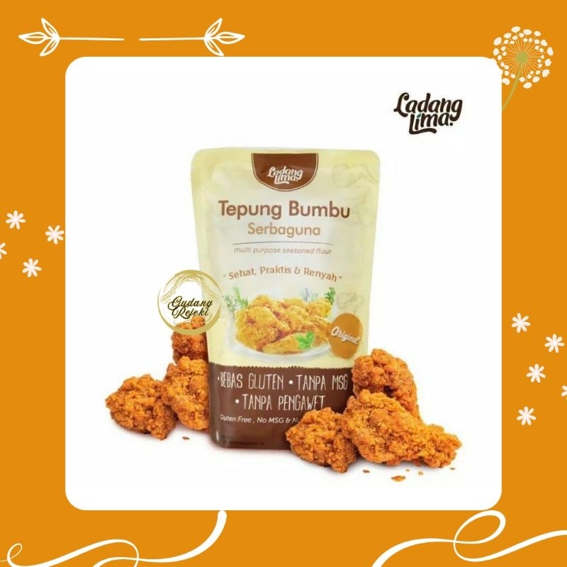

TEPUNG BUMBU LADANG LIMA 150GR TEPUNG CRISPY SERBA GUNA NON MSG AYAM CRISPY UDANG CRISPY MPASI TEPUNG SERBAGUNA GLUTEN FREE