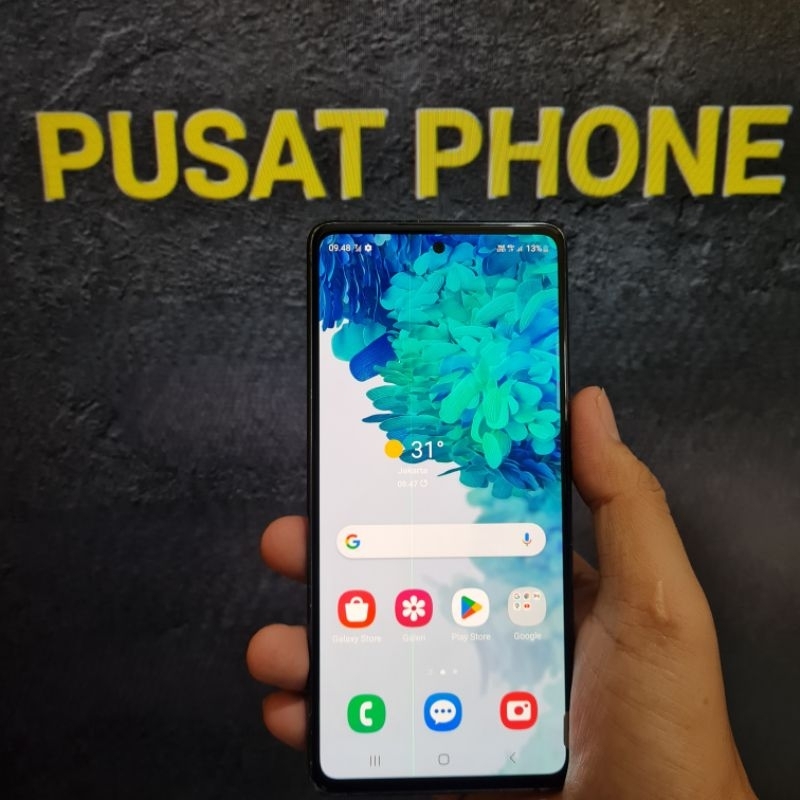 lcd samsung s20 fe original copotan minus garis