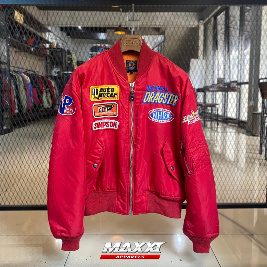 NHRA Winston Bomber | Red | BB (90kg-110kg) | Jaket Riding