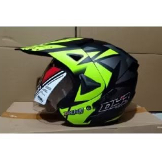 helm semi cross dyr green/black