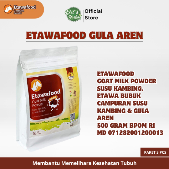 

Susu Etawafood Gula Aren 3 Pcs 500gr – Goat Milk Powder Premium | Susu Kambing Etawa Asli