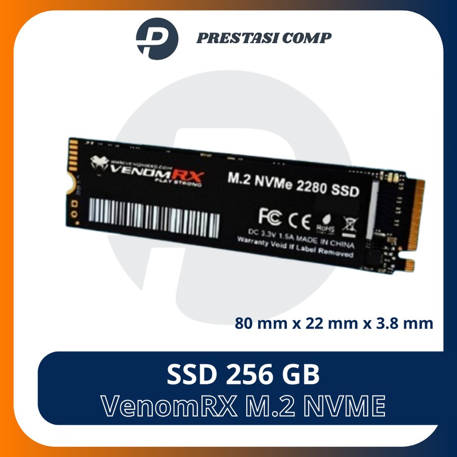 VenomRX M.2 NVME SSD 256GB Venom RX M2 NVME