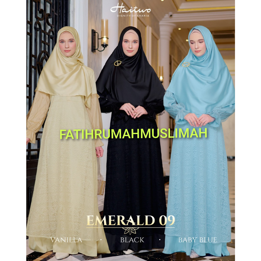 HAITWO / GAMIS DEWASA / GAMIS EMERALD 009 / EMERALD 009 / HAITWO