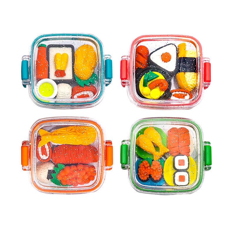 

8614 Penghapus karakter bentuk sushi makanan sensory play anak 1set(1kotak)