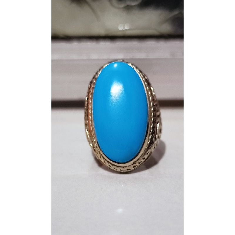 Pirus Persia Biru polos lawasan mewah