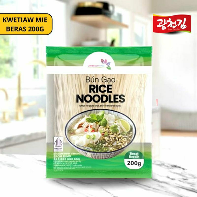 

Rice Noodle / Mie Beras Vietnam / Pho Soup BUN GAO