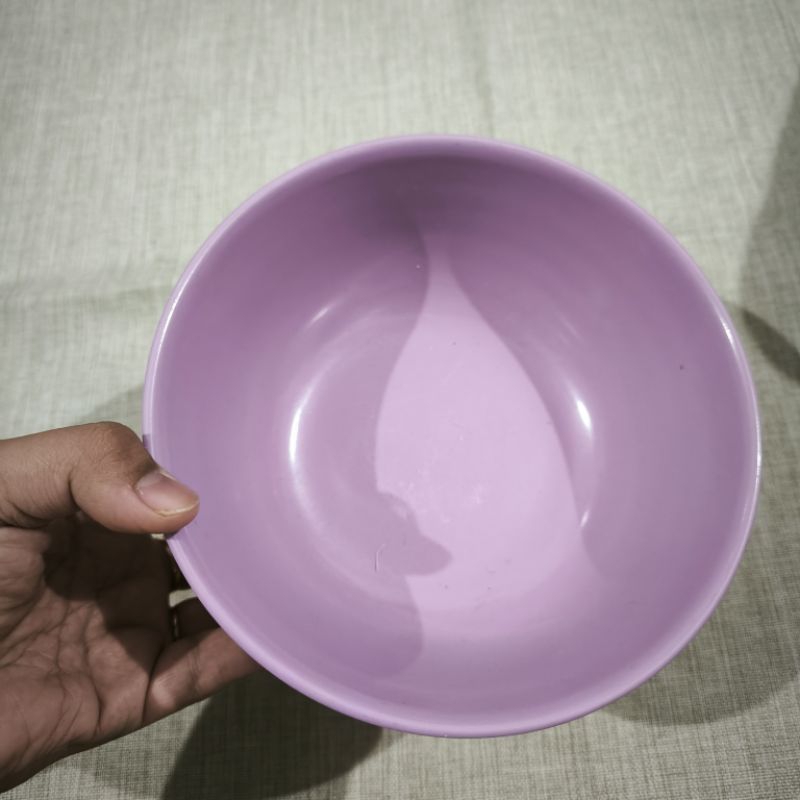 Mangkok mangkuk ungu melamin besar 18 cm