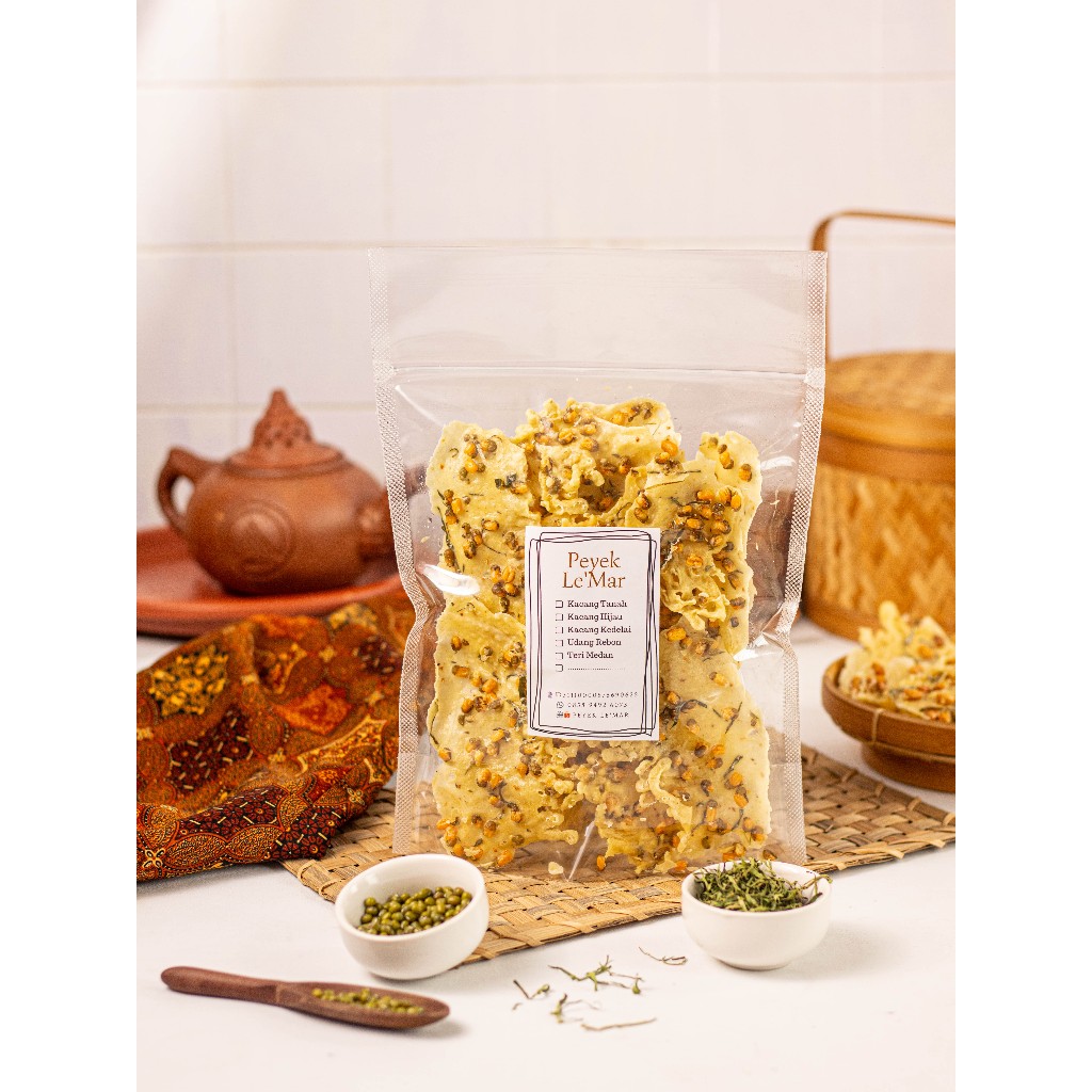 

Peyek Le'Mar - Kacang Hijau (Pouch 150gr)