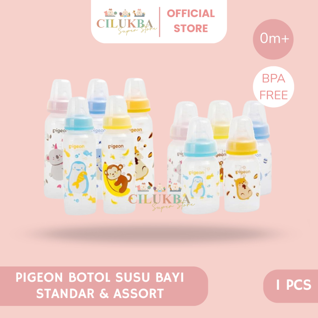 PIGEON BOTOL SUSU SLIM NECK TANPA KOTAK | BOTOL DOT | BOTOL SUSU | BOTOL DOT BAYI | BOTOL SUSU BAYI