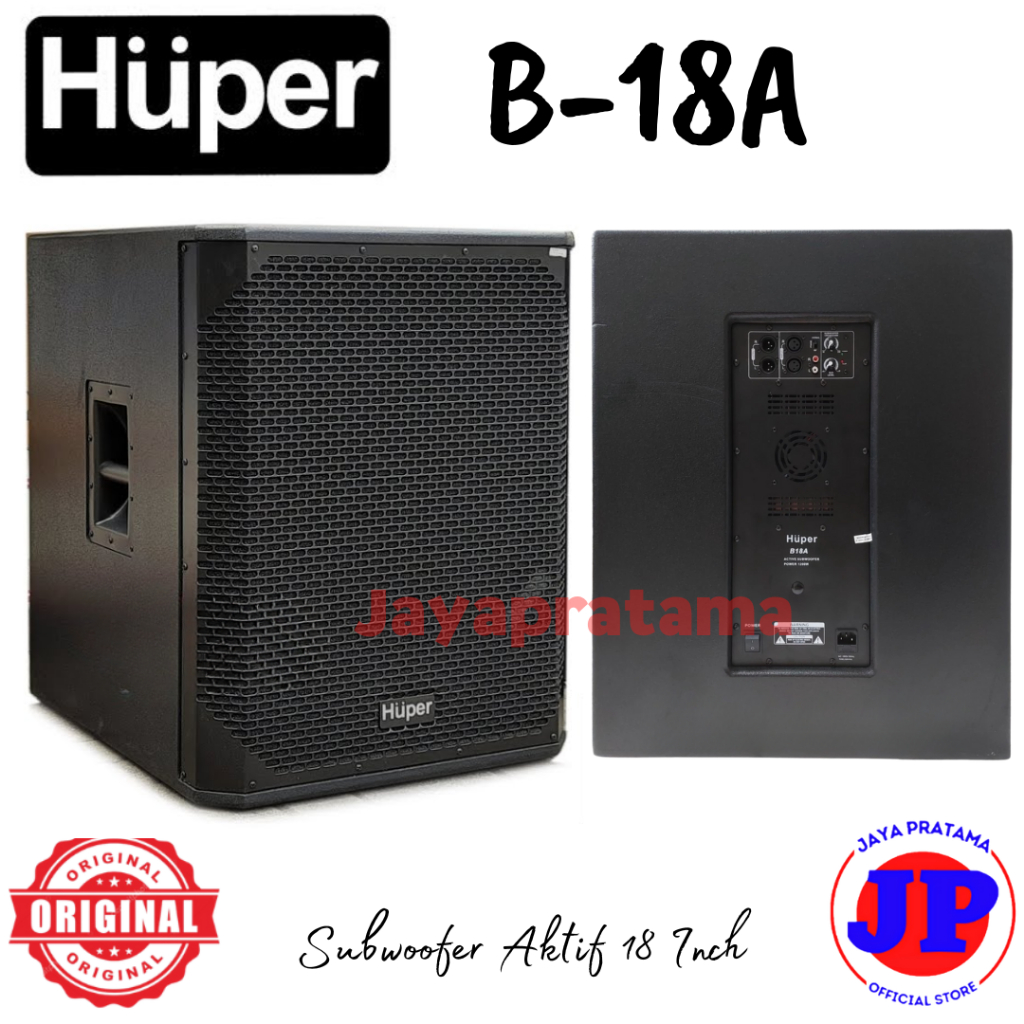 Huper B18A Subwoofer Aktif 18 Inch Original Huper B-18A