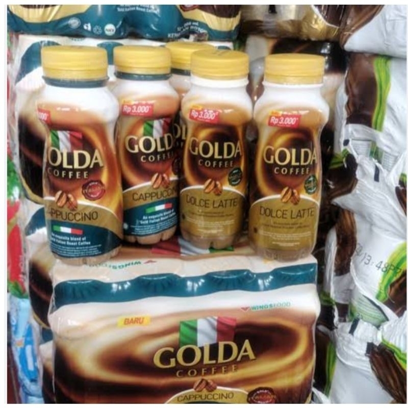 

PROMO MURAH ( GOLDA COFFEE all varian 1 Pack isi 12 botol )