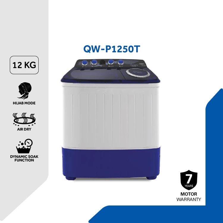 MESIN CUCI AQUA 2 TABUNG 12KG