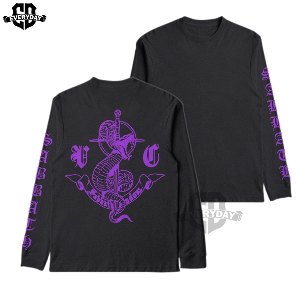 EVERYDAY - Kaos Sabbath Crew Tshirt Long Sleeve Pria Wanita Cotton Combed 24s Hitam Putih