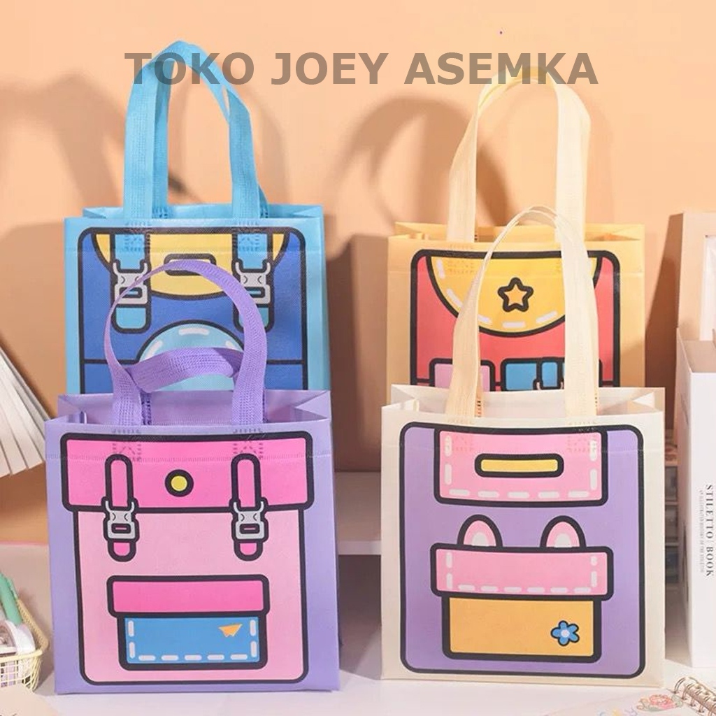 

TAS SPUNBOND HAMPERS RANSEL GOODY BAG GOODIE SOUVENIR BINGKISAN ULANG TAHUN ULTAH BIRTHDAY