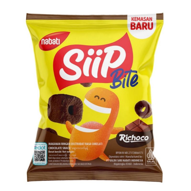 

Nabati Siip Bites Richoco Snack Rasa Cokelat 57gr