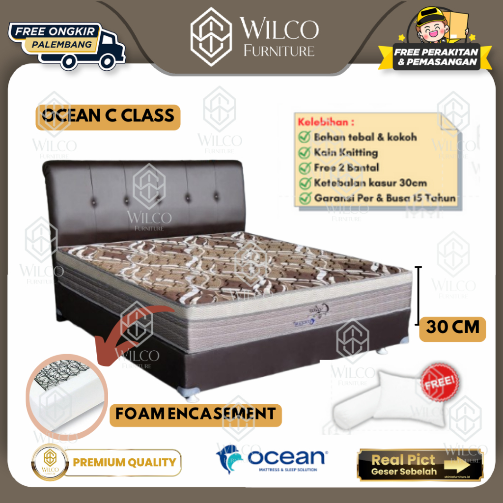 Springbed kasur Ocean Vitto C Class - Matras, 180x200