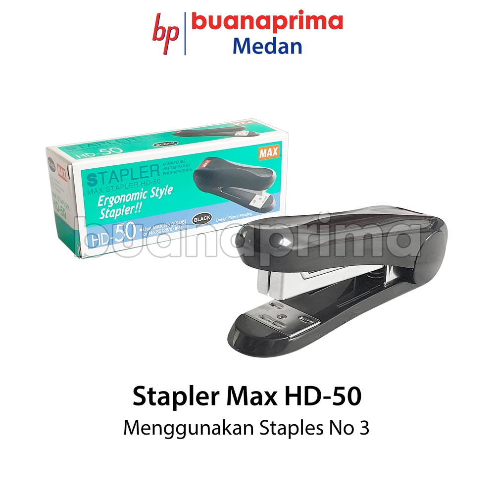

STAPLER MAX HD 50 Menggunakan Staples No 3 Hekter Besar Jegrekan