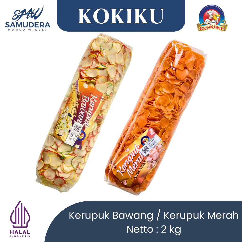 

(2KG) Kerupuk Merah/Kerupuk Bawang Gurih KOKIKU (Mentah)