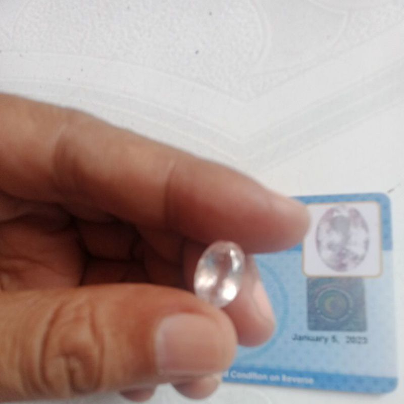 Natural morganite beryl zamrud pink 3.66 karat high quality bermemo