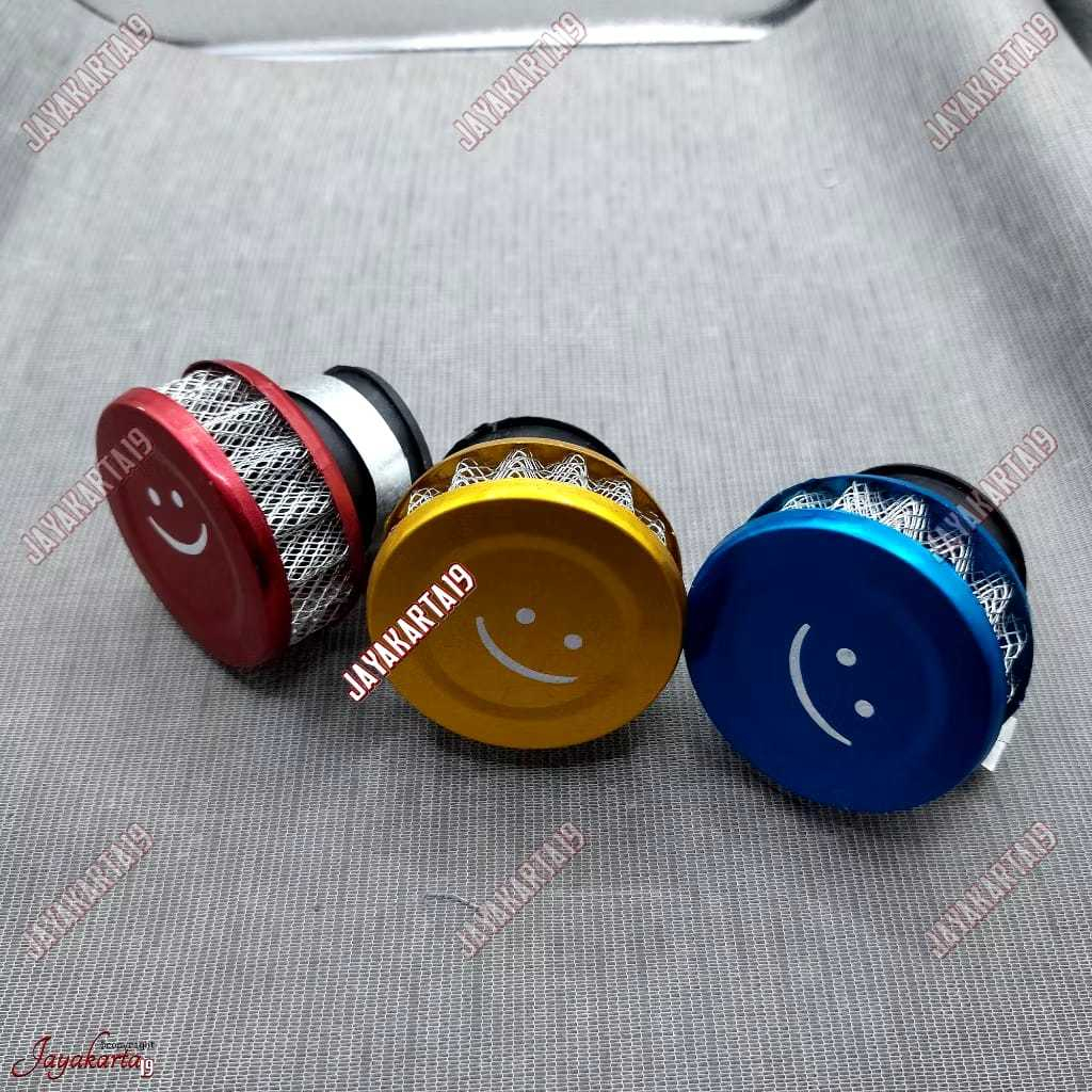 Filter Karbu Mini Smile Saringan Udara Variasi Anti Air Waterproof Universal