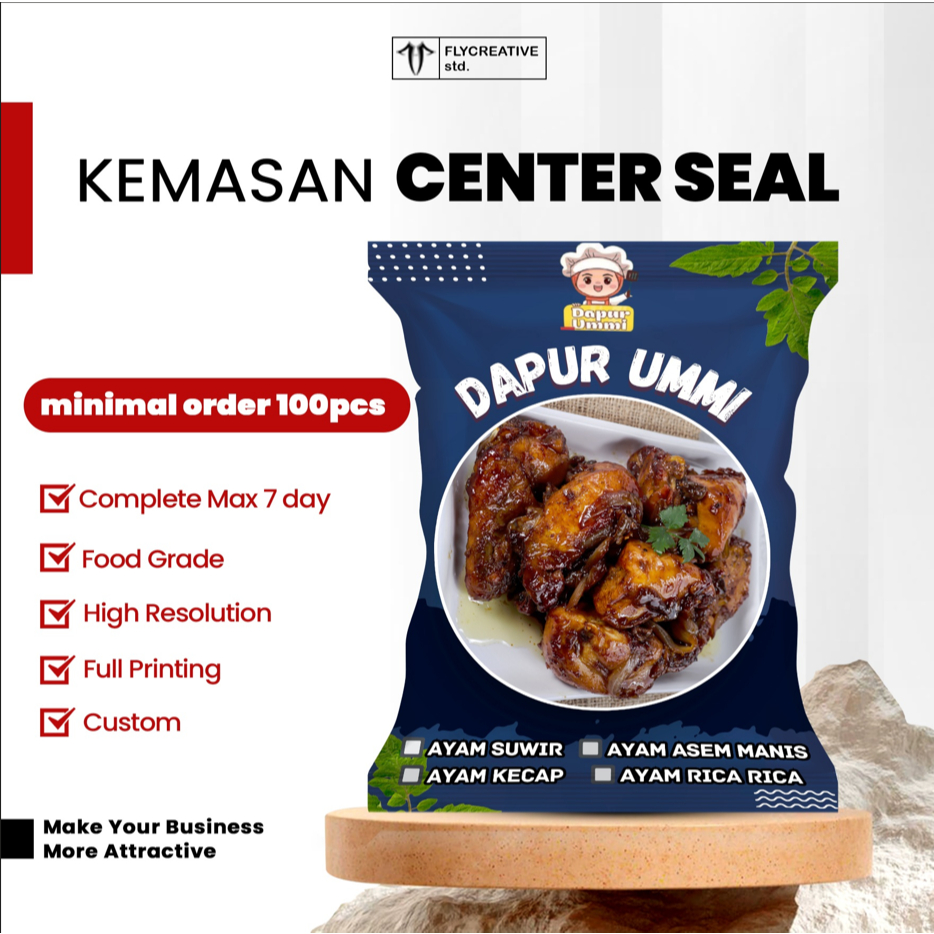 Kemasan Center Seal Snack Keripik