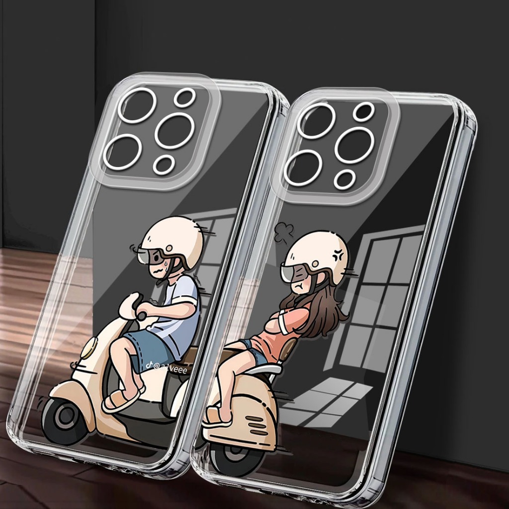 Casing Trand - SoftCase Clear Ready For Xiaomi Redmi  A1 A2 A3 A5 4G Casing Bening GAMBAR COUPLE - C