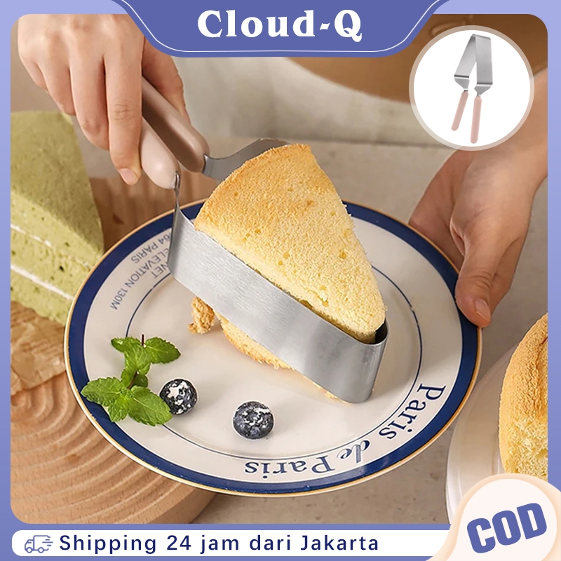 Pisau Potong Kue Ulang Tahun Dan Pizza Penjepit Kue Ulang Tahun Cake Knife Pisau Kue Segitiga