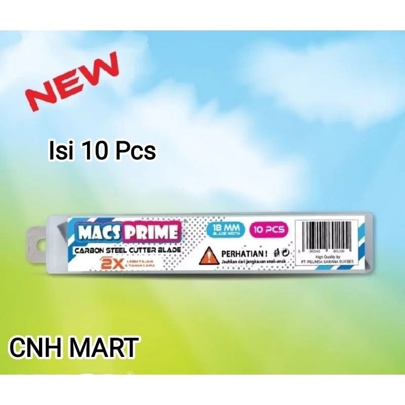 

isi Cutter MACS PRIME 18MM Kater Pemotong Carbon Steel Cutter