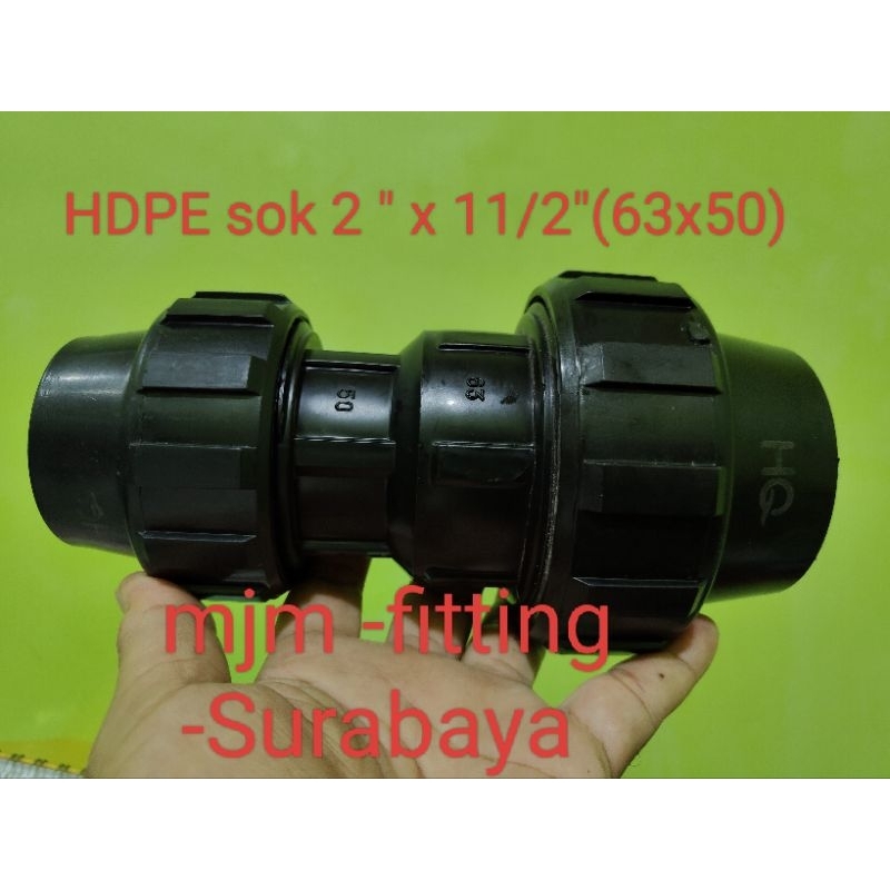 HDPE SOK 2 x 11/2(63x50)-pn16