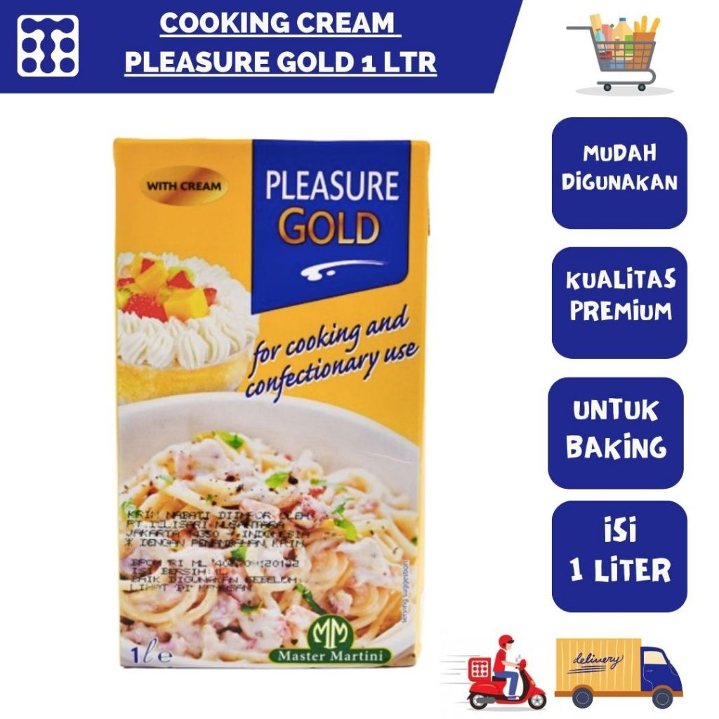 

Cooking Cream Pleasure Gold 1 Liter/Krim Masak
