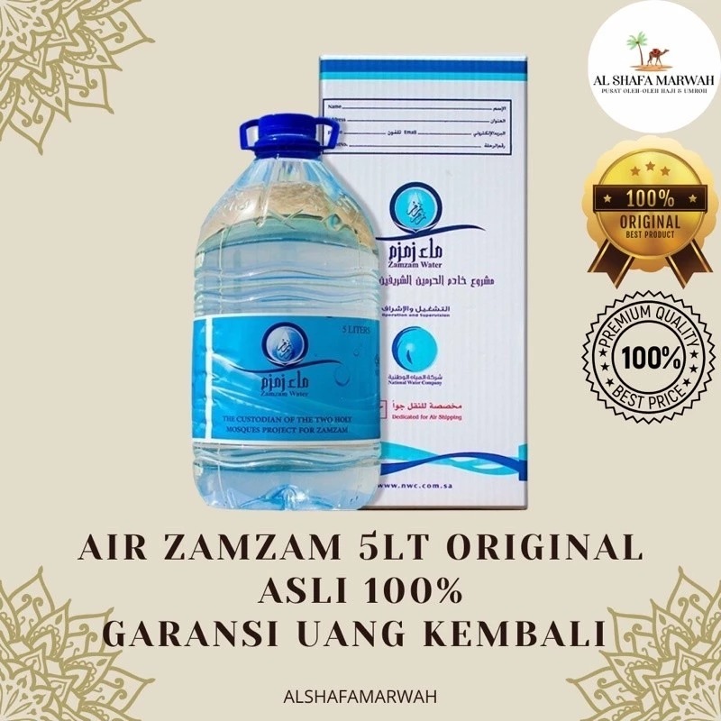 

[ DIJAMIN ORIGINAL ] Air Zam Zam 5 liter, Air Zamzam asli, Zamzam Water Original 100%